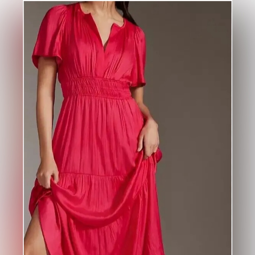 Anthropologie Somerset Maxi Dress Satin Edition - Picture 7 of 7
